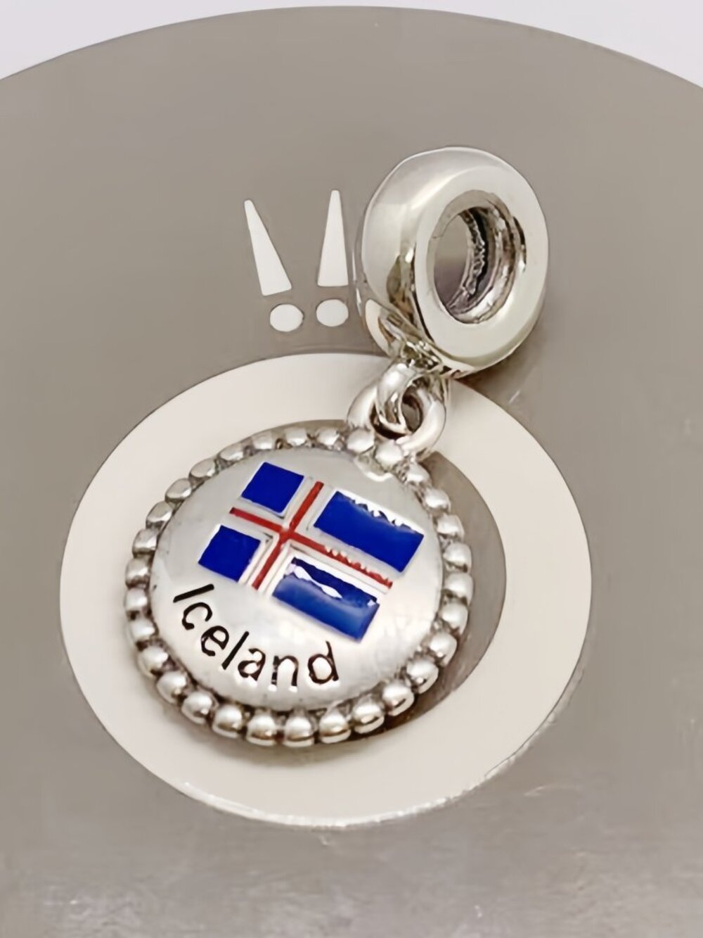 Pandora Iceland Flag Exclusive Charm Pendant